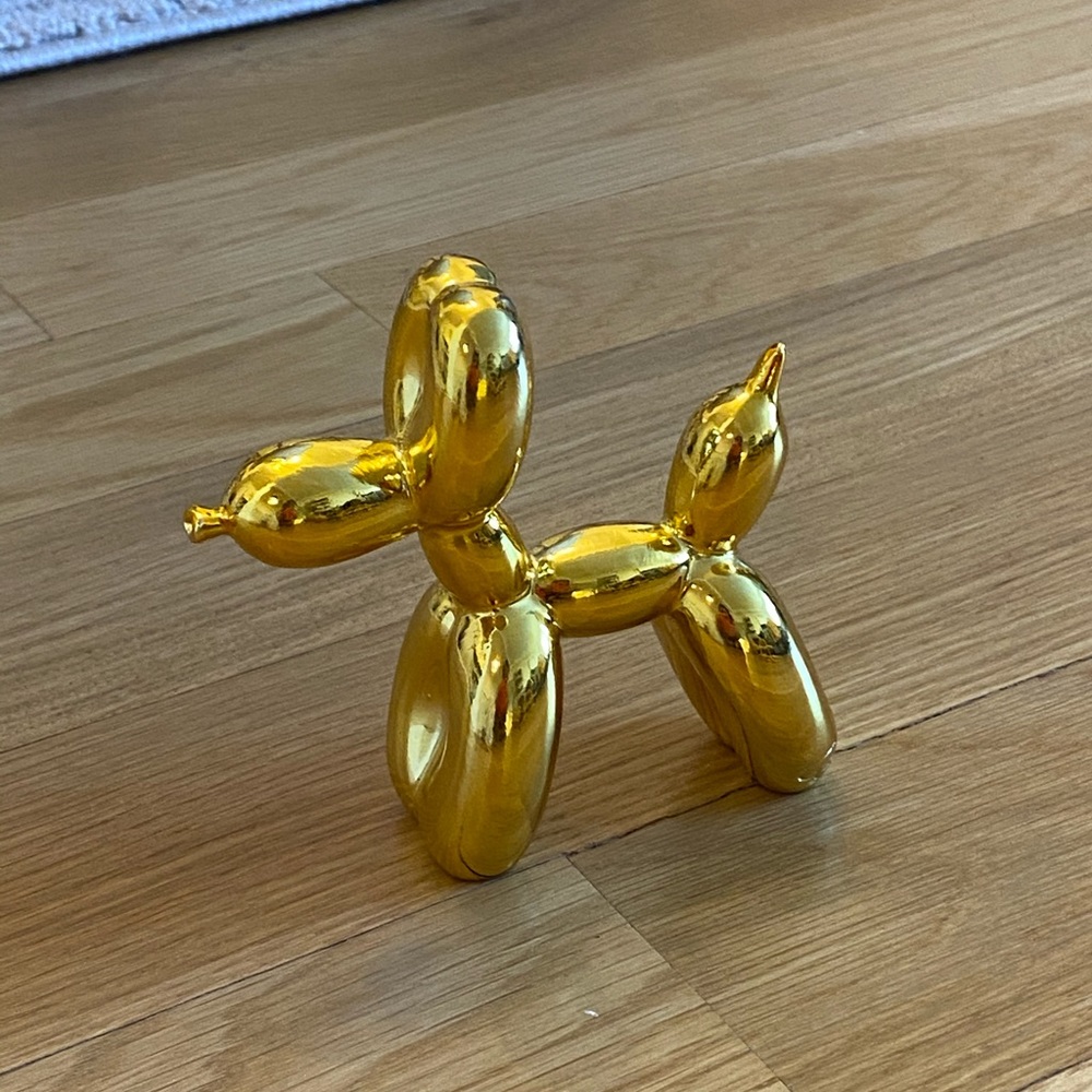 Gold Decorative Mini Balloon Dog